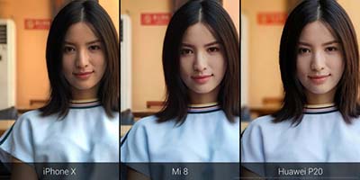 So sánh ảnh gốc và ảnh đã qua chỉnh sử tự động bằng công nghệ trên Xiaomi Mi 8.