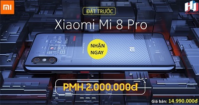 Điện thoại Xiaomi Mi 8 Pro