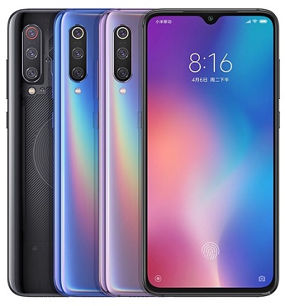 Với 3 màu sắc khác biệt trên điện thoại Xiaomi Mi 9 : Đen, Tím, Xanh