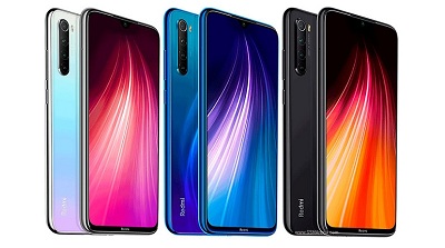 Với 3 màu : Đen, Trắng, Xanh trên điện thoại Xiaomi Redmi Note 8