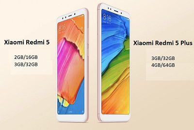 Bộ đôi Xiaomi Redmi 5 và Redmi 5 Plus