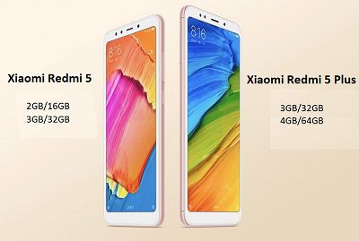 Bộ đôi vừa ra mắt Xiaomi Redmi 5 và 5 Plus