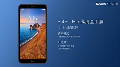 Màn hình vừa đủ, hiển thị tốt trên điện thoại Xiaomi Redmi 7A