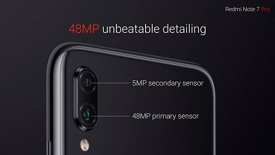 Camera Xiaomi Redmi Note 7 sở hữu độ phân giải cao