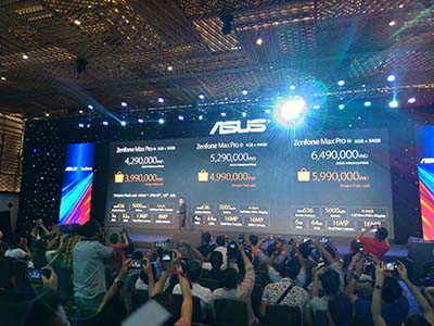 Asus vừa công bố mức giá cho các phiên bản Zenfone Max Pro trong sự kiện ra mắt chiều 3/7/2018.