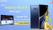 Mua Samsung Galaxy Note 9 nhận ngay Smart TV LED Samsung