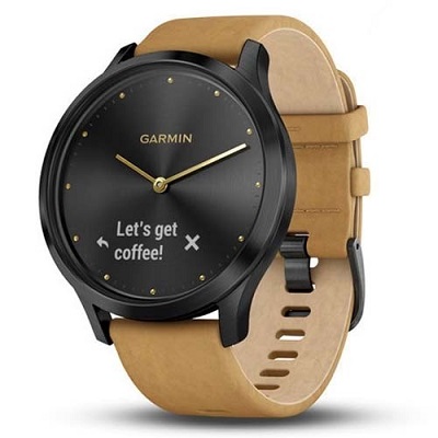 Garmin Vivomove HR Premium Black Tan