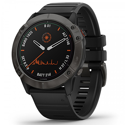 Garmin Fenix 6X Pro Solar With Black Band